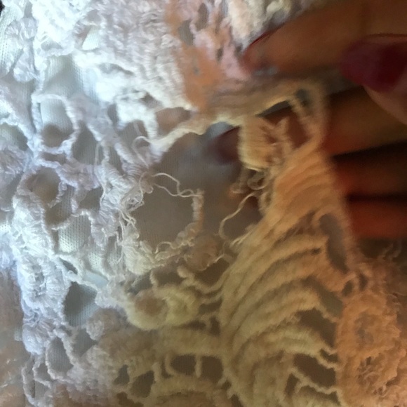 White Crochet Shorts - Picture 4 of 5